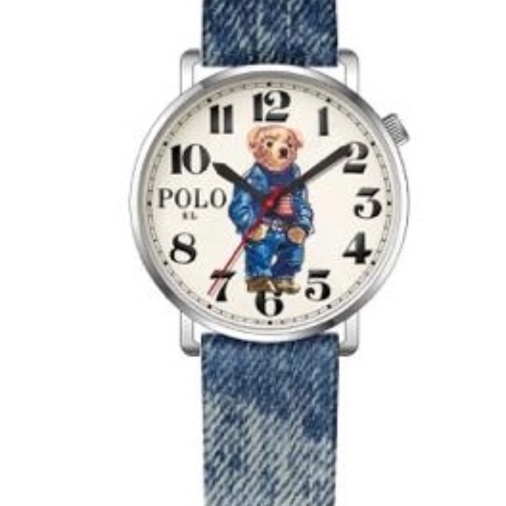 44 MM Denim Flag Polo Bear